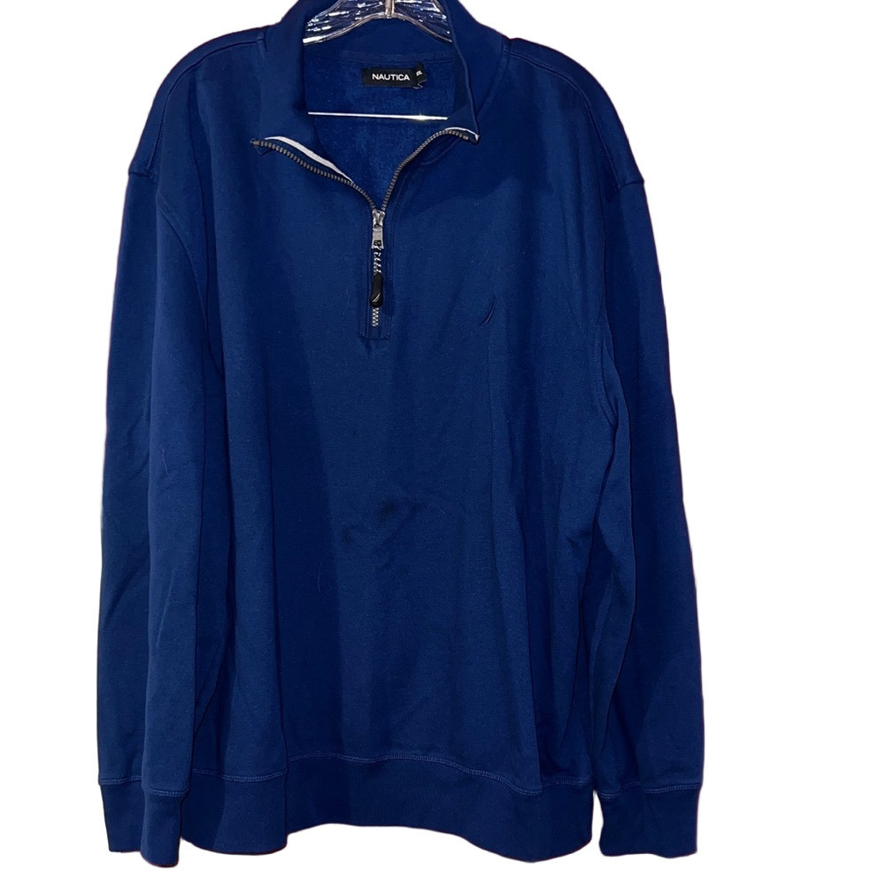Nautica Men's Navy Zip-Up Sweater XXL
